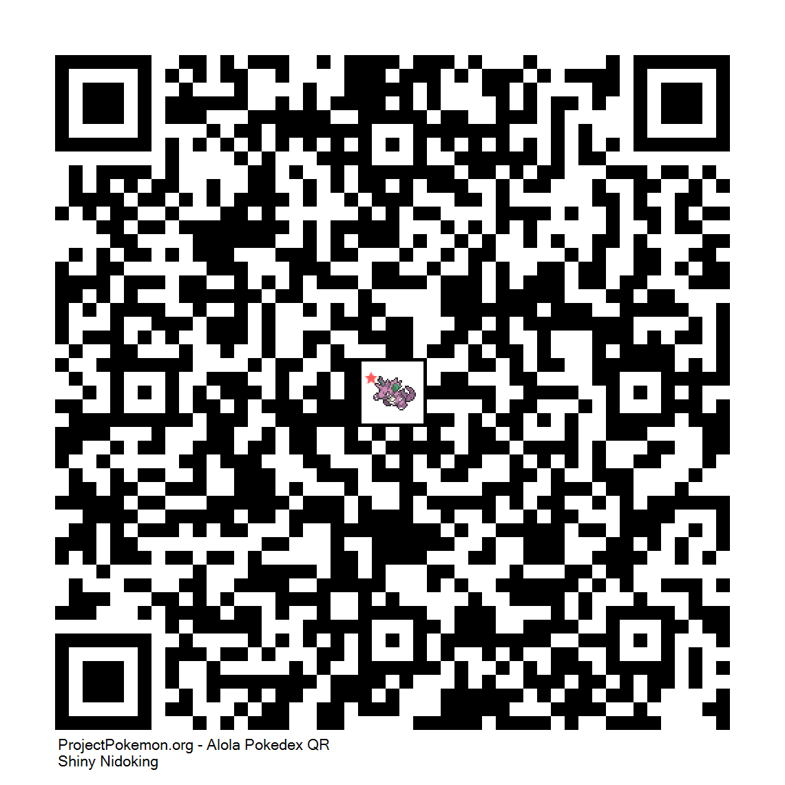 Cdigo QR de Nidoking variocolor